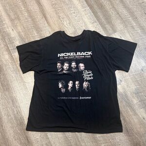 Nickelback 2020 Tour Black Graphic T-Shirt